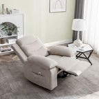 Power Recliner Chair - 8-Point Massage & Heat, 3 Modes, 330 lbs Capacity, Side Pocket, Breathable Fabric
