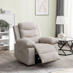 Power Recliner Chair - 8-Point Massage & Heat, 3 Modes, 330 lbs Capacity, Side Pocket, Breathable Fabric