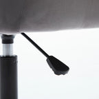 Velvet Office Chair - Swivel, Wide Backrest, Metal Frame, Soft Cushion, 2 Colors, Home Office, Luxury, Grey/Beige