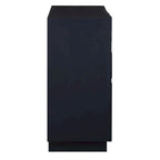 Storage Cabinet - 2 Doors, Glossy Blue, 34"H x 30"W x 16"D, MDF/Pine, 2 Shelves, Modern, No Assembly, 54 lbs