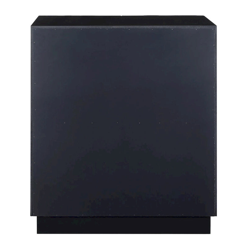 Storage Cabinet - 2 Doors, Glossy Blue, 34"H x 30"W x 16"D, MDF/Pine, 2 Shelves, Modern, No Assembly, 54 lbs